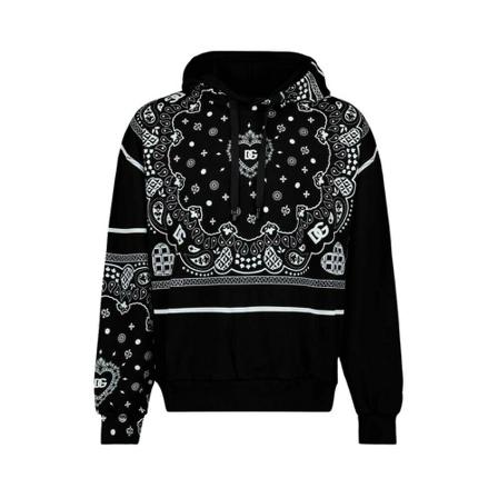 Dolce & Gabbana, Hoodies Czarny, Mężczyzna, Rozmiar: M