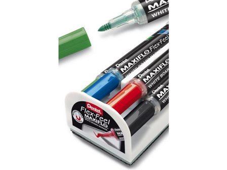 PENTEL Whiteboardtorkare Flex ink 4 pen - Lyreco - Kontorsmaterial - Pennor - Whiteboardpennor - Rund spets
