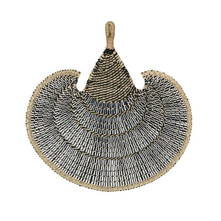 Vægdekoration af søgræs, natursort, 85x59 cm