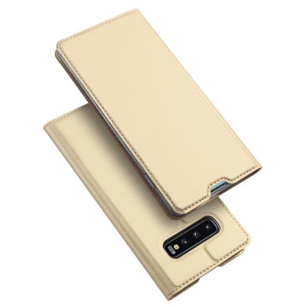 DUX DUCIS Stilrent Fodral med Kortfack - Samsung Galaxy S10 Plus Guld
