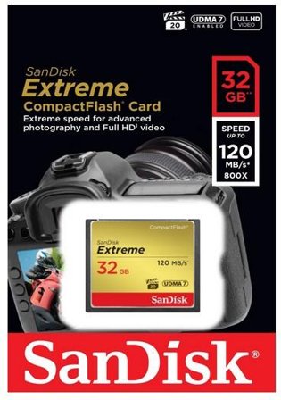 Sandisk Extreme - Flashminnekort - 32 GB - 567x - CompactFlash