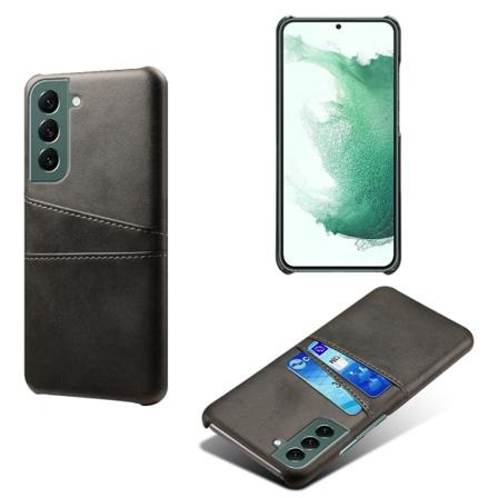 Sileä kansi korttilokerolla - Samsung Galaxy S22 Plus Svart