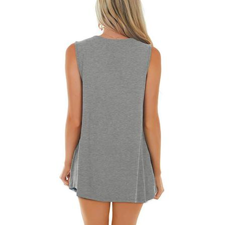 Kortärmad T-shirt För Kvinnor Ärmlös Tank S