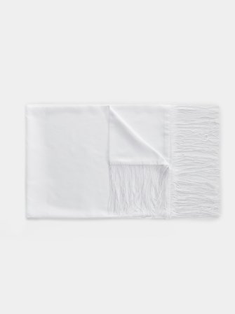 John Henric Men's Weißer formeller Schal Size Onesize