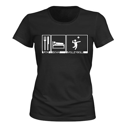 Syödä Nukkua Lentopallo - T-PAITA - NAINEN