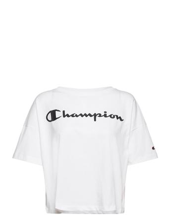 Crewneck T-Shirt T-shirt Top Hvid Champion