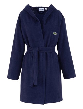 Lacoste Home Lconfort Bath Robe - Navy - L