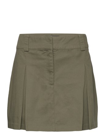 Pleated Mini-Skirt Khaki Mango