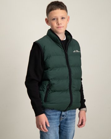 Les Deux Newport Padded Vest Kids Grønn Vester Gutt - Kids Brand Store