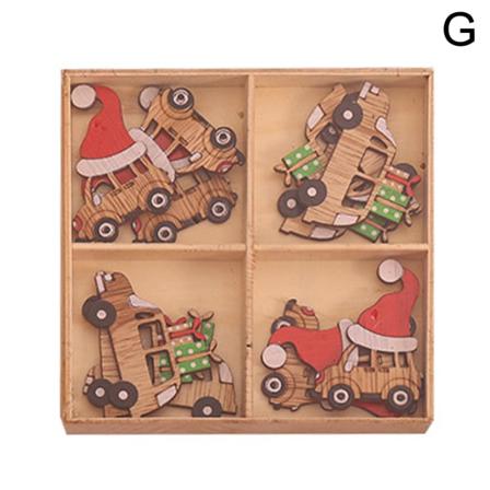 9/12 St Julgran Hängande Trähängen Xmas Home Party O