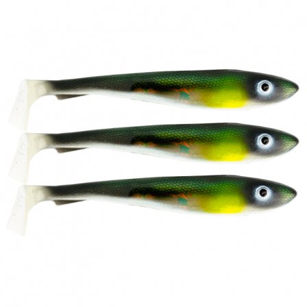 Svartzonker McRubber Flash Shad 17cm (3pcs) - Green Sunshine