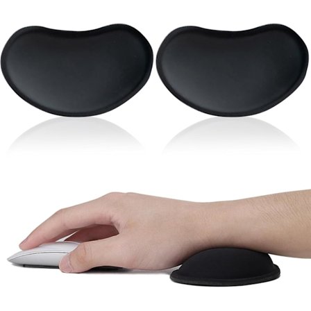 PCS Tangentbords handledsstöd kit, Musmatta och Tangentbords handledsstöd, Musmatta med Gel Handledsstöd, Ergonomisk Gel Musmatta och Memory Foam 