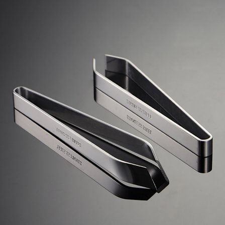 Set med 2 profesjonelle matpinsetter i rustfritt stål - Pinsetter for