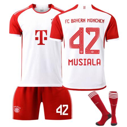 23-24 Bayern München fotbollströja för barn nr 42 MUSIALA S
