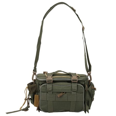 Monitoiminen polyesterinen vedenpitävä kalastuslaukku Komposiittimuotoilutyökalusarja Työkalulaukku armeijanvihreä