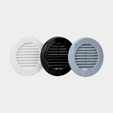 Kratka wentylacyjna Nuova Rade, polipropylen odporny na UV, z króćcem 3" (76 mm), biały - Jachtowa