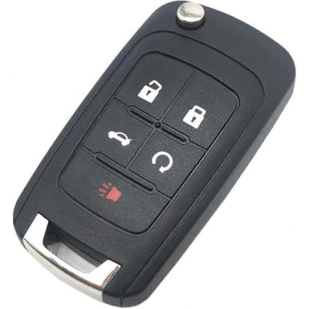 5 Knappar Ersättningsnyckel Fob Fodral Passar Chevy Malibu Cruze Camaro Volt