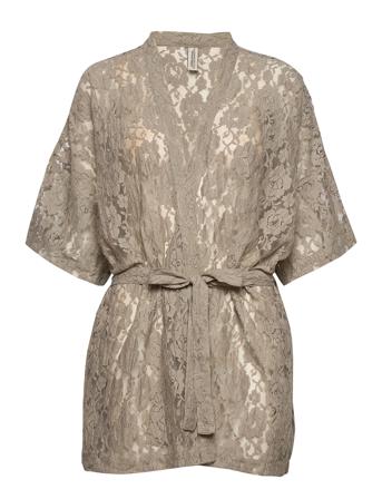 Kira Kimino Grey Lingerie Kimonos Beige Underprotection