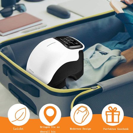 Knämassageapparat Trådlös, Starkt Batteri, Infraröd Djup Värme