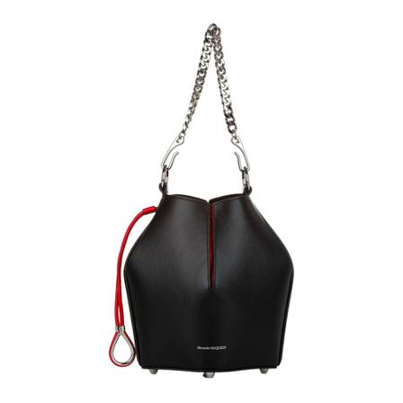 Alexander McQueen Pre-owned The Bucket Leather Tas , Zwart , Dames , Maat: ONE Size Vintage Tassen