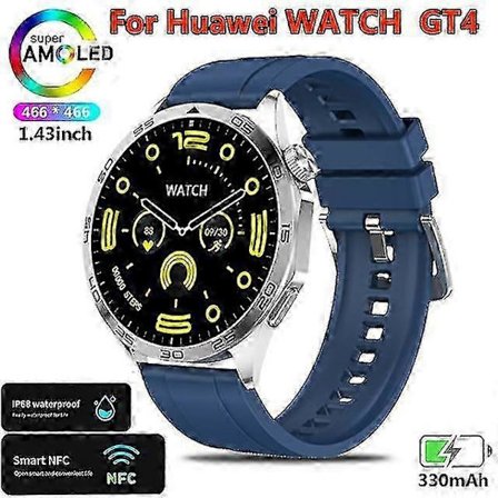 Watch GT4 Huawei-älykello Aikuisille GPS-seuranta 1,43 tuuman 466*466 HD-näyttö Aina päällä Bluetooth-puhelu Älykello Uusi