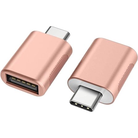 Rose Gold USB C till USB-adapter (2-pack), USB-C till USB 3.0-adapter