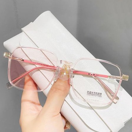 Anti-Blue Light Glasses Neliömäiset silmälasit PINK