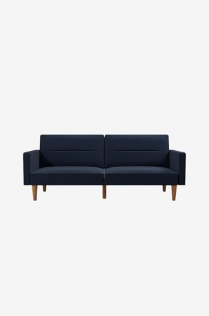 Dorel Home - Sovesofa tuftet Mainstays Channel - Blå - Sovesofaer - Fra Homeroom