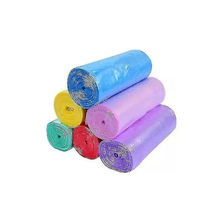 6 Ruller med 120 poser 28l Farverige Affaldsposer til Hjemmet Køkken