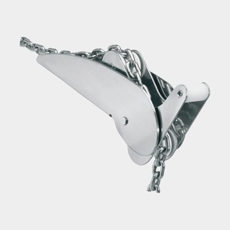 Rouleau d'ancre Plastimo Bow Roller Gimbal, pliable, 330 x 70 mm, pour jusqu'à 10 kg