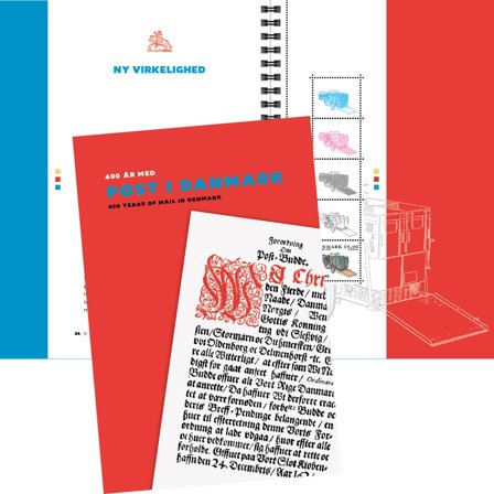 Danmark - 400 år med post i Danmark - Postfrisk prestigehæfte