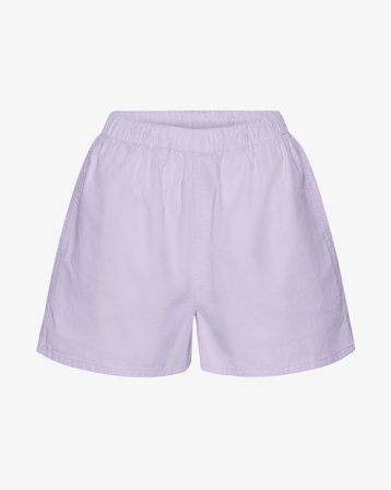 Women Organic Twill Shorts - Soft Lavender XL