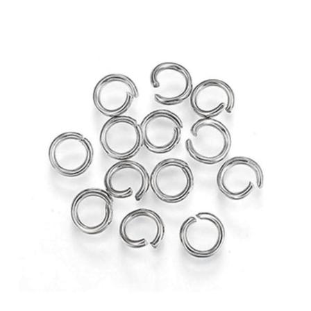 Öppna Motringar Av Kirurgiskt Stål, 6x1mm, 5g (ca 50st)