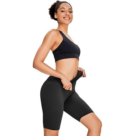 3 paria pyöräilyshortseja, naiset, lyhyet, korkea vyötärö, saumattomat, naisten shortsit, korkea vyötärö, fitness, jooga, shortsit, hot pants, 