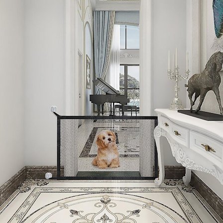 Magisk hundgrind för hemmet med justerbar bredd för husdjursstaket