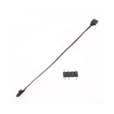 3-PIN RGB til Standard ARGB 3-Pinner 5V Adapterkontakt RGB-kabel for Vifte/Hub/Lysnode/Kommando