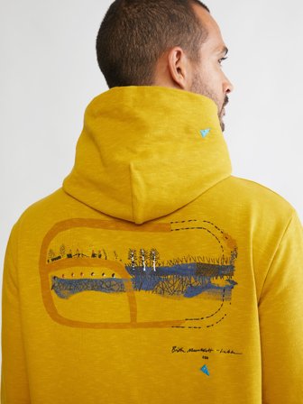 Klättermusen Alfsol Half Zip Hoodie Britta Unisex - Light Gold - Unisex - XXL