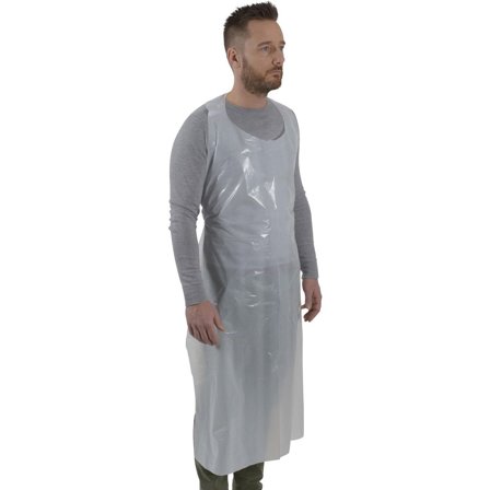 ABENA Förkläde 810x1250mm transparent 50/fp - Lyreco - Skyddsutrustning - Engångskläder - Engångsförkläden