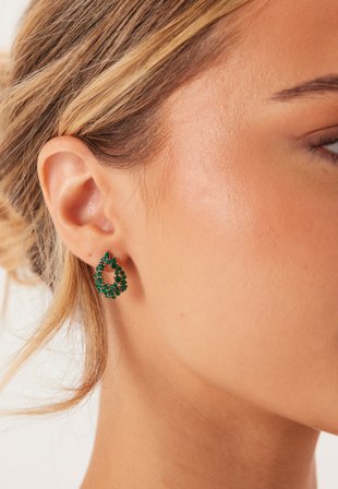 LILY AND ROSE - Petite Alice Earrings - Emerald - Onesize