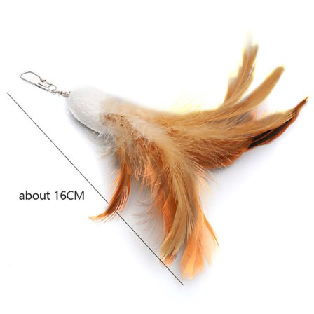 Cat Stick Replacement Head paljetter Feather Wand Teaser Cat Fuzz