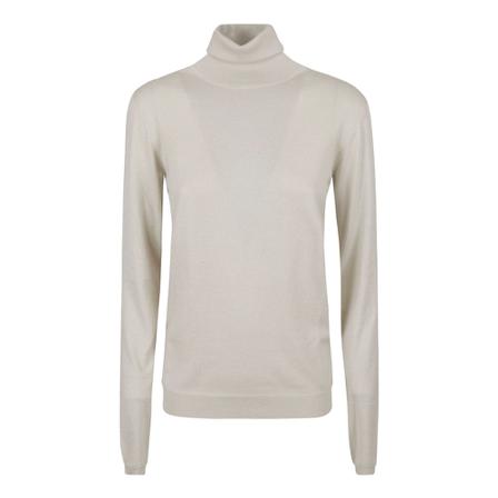 Brunello Cucinelli, Turtlenecks Wit, Dames, Maat:S