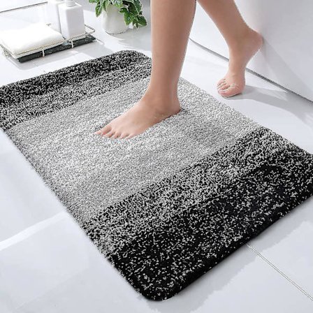 Luksuriøs Badeværelsesmåtte, Ekstra Blød Og Absorberende Mikrofiber Bademåtter, Skridsikker