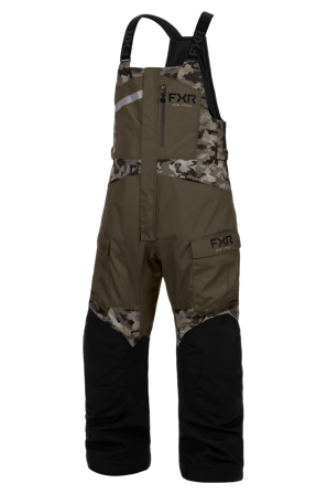 FXR Excursion Bib-skoterbyxor 25 Brons Drift Kamouflage M