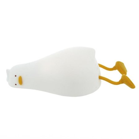 Forever LED Nattlampa Lazy Duck Silikon - Vit