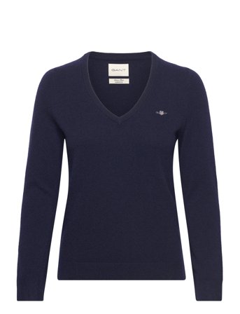 GANT | Extrafine Lambswool Blend V-Neck | S