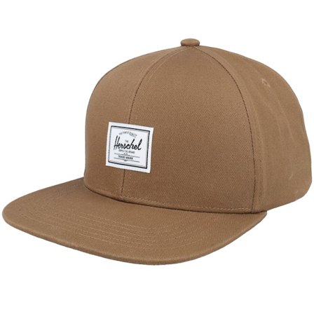 Herschel - Brun snapback Kasket - Whaler 6 Panel Cap Rubber Snapback @ Hatstore
