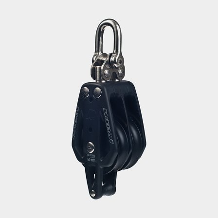 Dubbelblock med hundsvott 50 mm, 197 g