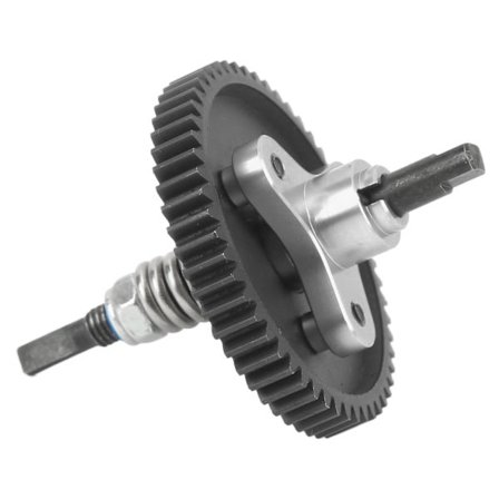 54T Spur Gear Komplet Slipper Kobling Aluminium Stål Differential Slipper Kobling Samling til Traxxas Slash 1/10 RC Biler Sølv