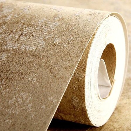 Glat vaskbart non-woven tapet taupe guld kobber 10,0x0,53 m høj kvalitet