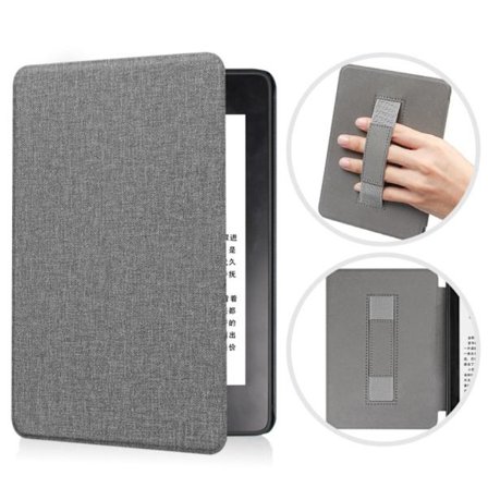 6,8 tum Smart Case E-Reader Folio Cover GRÅ